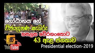 ගෝඨාභයගේ විජයග්‍රහණයේ සැමරුම වේරගංතොට 43 ඇළ ජනතාව - News at Mahiyangana