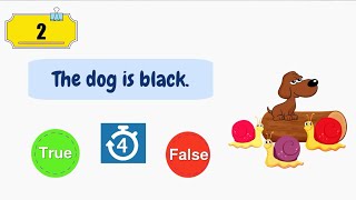 True or False for kids| Colours | Game | What colour is it?