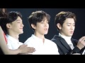 151227 SBS 가요대전 EXO 엑소 종대 백현 찬열 가수석 대기