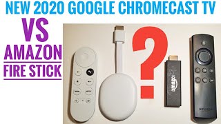 NEW 2020 Google Chromecast TV Compared to Amazon Fire Stick