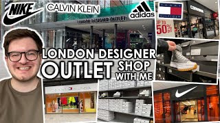 LONDON DESIGNER OUTLET SHOP WITH ME | Nike, Adidas, Calvin Klein, Tommy Hilfiger, Converse and more!