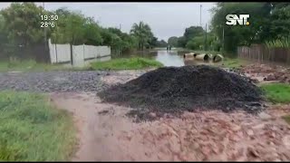 Ciudad bajo agua en Puerto Antequera, San Pedro