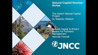Natural Capital Seminar Series - Marine