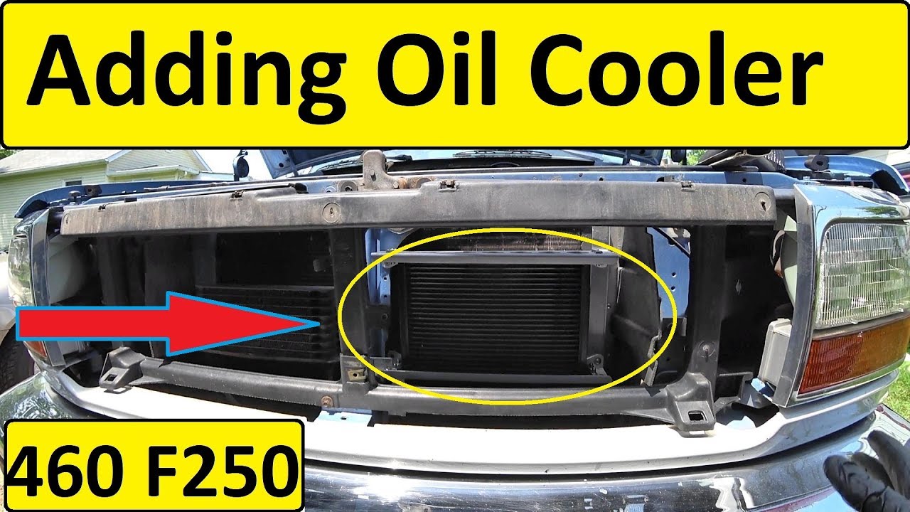 Replace F250 460 Oil Cooler Derale 52508 - YouTube