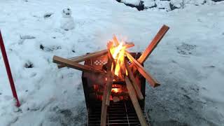 ドキドキ\u0026ワクワク⁉️初雪中ソロキャンプ／道志の森キャンプ場