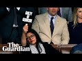 Rashida Tlaib holds ‘war criminal’ sign as Netanyahu addresses Congress