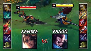 SAMIRA vs YASUO FULL BUILD FIGHTS \u0026 Best Moments