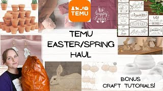 TEMU Easter Spring Haul | DIY Decor | Fashion, Jewellery, Craft Supplies \u0026 More!