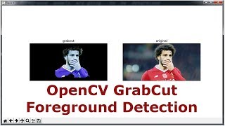 Python OpenCV Grabcut Image Foreground Detection