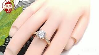 Cincin emas replika model mata satu