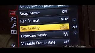 LUMIX FZ2500 VARIABLE FRAME RATE SETTING