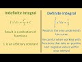 what is the difference between definite and indefinite integrals