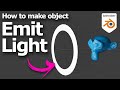 How to make object emit light in Blender