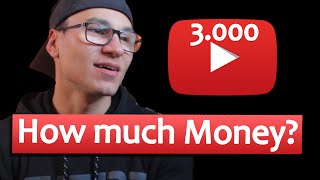 How much money do I earn from YouTube with 3000 Subs ?