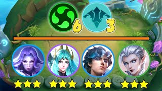 3 Stars VEXANA, XAVIER, EUDORA, LUO YI with 6 ELEMENTALIST and 3 NECROKEEP synergy combo