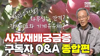 사과재배 궁금증 해결 2 ~!! 구독자 Q&A 유병욱 강사 종합편