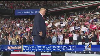 President Trump To Hold NH Rally