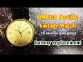 Omega Vintage Deville Quartz, 20 Microns Gold Plated : Battery Replacement : เปลี่ยนแบตเตอรี่นาฬิกา