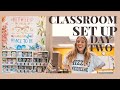 CLASSROOM SET UP DAY 2 | VLOG | 2nd Grade Teacher