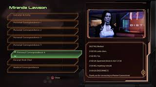 Miranda's Dating Profiles, Desires for a Baby (Hidden Messages) - Mass Effect Legendary Edition