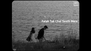 Falak Tak Chal Saath Mere - Aesthetic WhatsApp Status | Lofi Song Status | Romantic Love Song Status