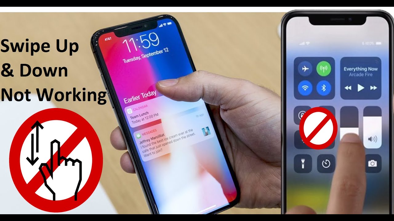 How To Fix Swipe Up & Down Not Working In IPhone Notification, Control ...