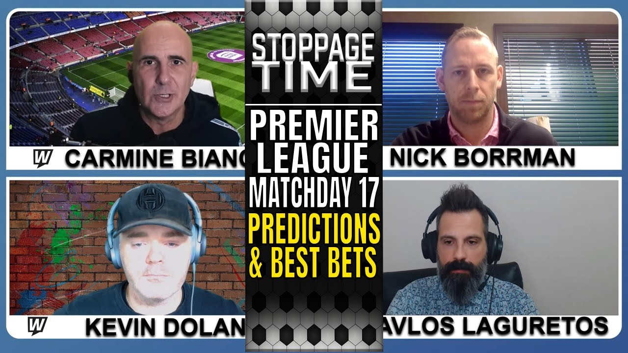 ⚽ Premier League Matchday 17 Predictions, Picks & Odds | Soccer Best ...