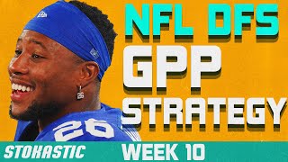 NFL DFS Tournament Strategy Week 10 | NFL DFS Picks