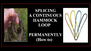 Permanently Spliced Hammock Loops (Easy Make How To) bexbugoutsurvivor