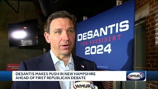 Florida Governor Ron DeSantis in New Hampshire ahead of GOP primary debate