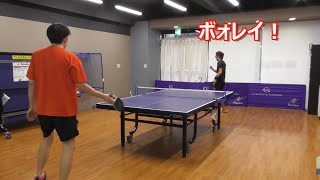 【卓球】ペン表ハンター仲矢さんと対決！Table Tennis