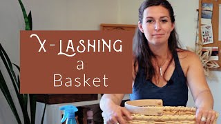 Beginner Basket Weaving: Finishing a Basket Rim with X-Lashing