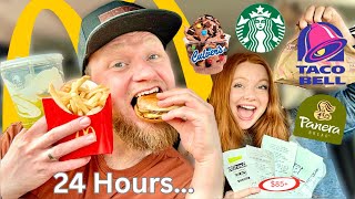 Letting the person IN FRONT OF US decide what we eat for 24 HOURS!