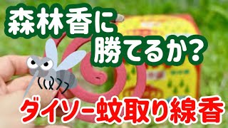 【蚊取り線香対決】パワー森林香にダイソーは勝てるのか？