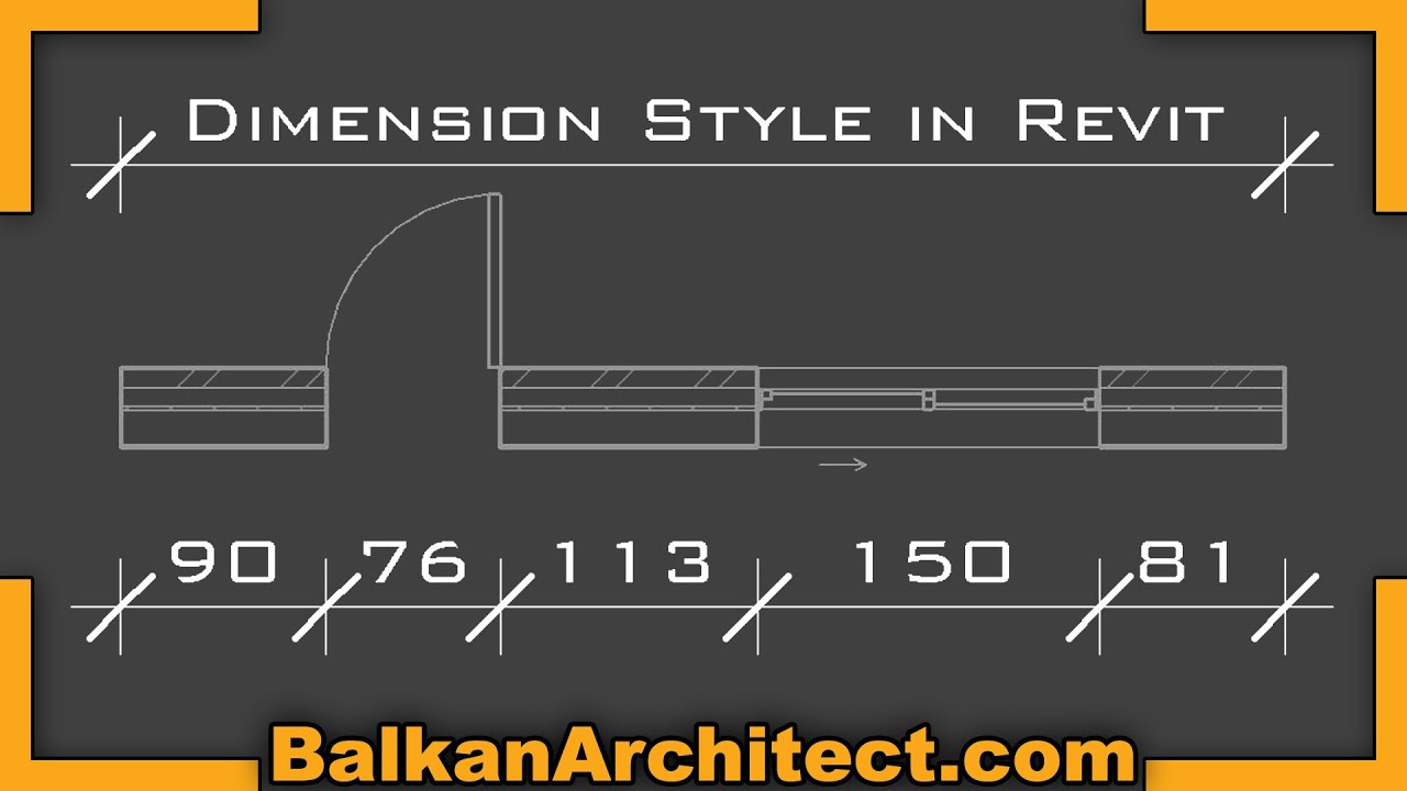 Dimension Style In Revit - Beginner Tutorial - YouTube