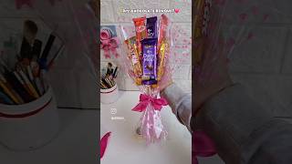 Diy very easy chocolate bouquet 💐 #shorts #idea #youtubeshorts #craft