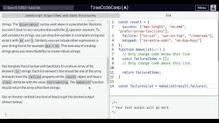 Lesson 15 | ES6 | Create Strings using Template Literals