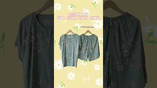 Setelan Baju Tidur Piyama pendek dewasa#piyamapendek#setelanpiyamapendekdewasa