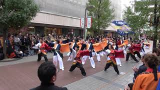 四日市よさこい祭り やったろ舞（2018/11/25）鳳牙・翔舞漣（ふれあいモール会場）