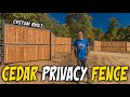 I Built The BEST Fence Entrance To SURPRISE My WIFE! / DIY Fence BUILD