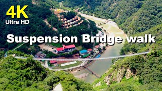 4K 원주 소금산 출렁다리 ~ 데크산책길 코스 걷기 | Walking in the Suspension Bridge