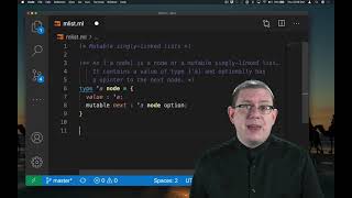 Mutable Singly Linked Lists Part 1 | OCaml Programming | Chapter 7 Video 7