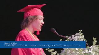 Showing gratitude at BVC's Spring 2016 Graduation