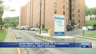 Investigation into drug activity at apartment complex nets 16 arrests