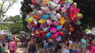 Walking downtown streets in Oaxaca Mexico.  May 20, 2018