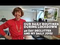 Our daily Flylady routines during Lockdown. 40 Day Declutter continues, plus my simple daily joys!