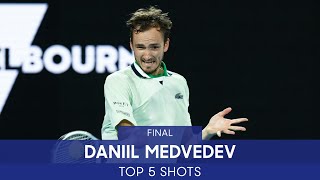 Daniil Medvedev | Top 5 Shots (F) | Australian Open 2022