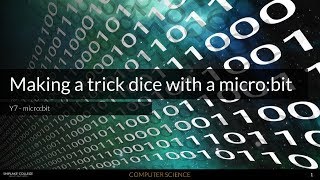 Making a trick dice with a micro:bit