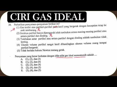 (SOAL TEORI) SIFAT-SIFAT GAS IDEAL | UN Fisika 2019 No 26 - YouTube