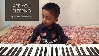 Are You Sleeping - 3 year old kid playing in Piano/ Keyboard